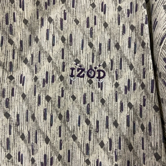 90s IZOD patterned dad polo - Picture 4 of 4